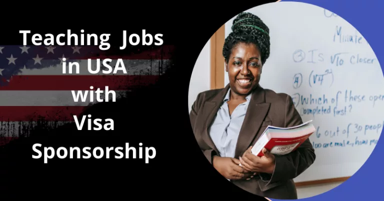 Teaching Jobs In USA With Visa Sponsorship